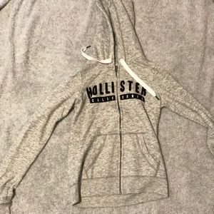 grey Hollister jacket. never worn. size XS.